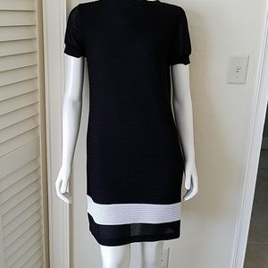 Mesh look lined dress